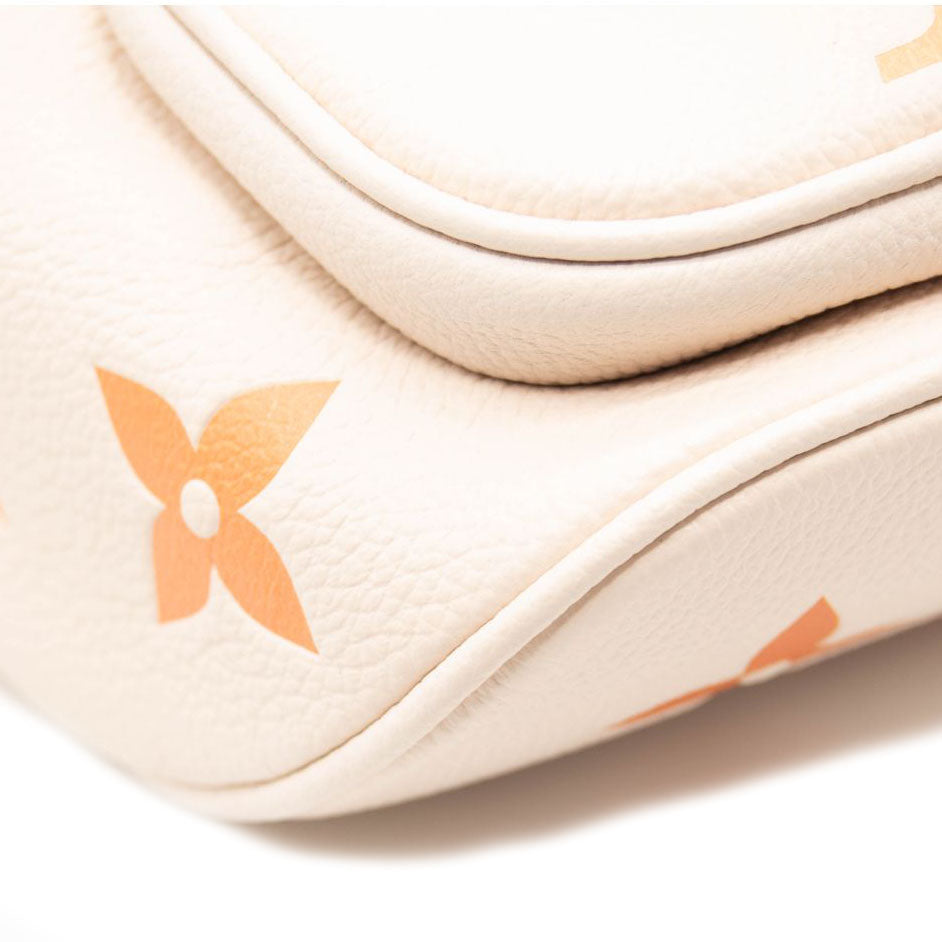 NEW Louis Vuitton Mini Bumbag Leather Natural Giant Embossed