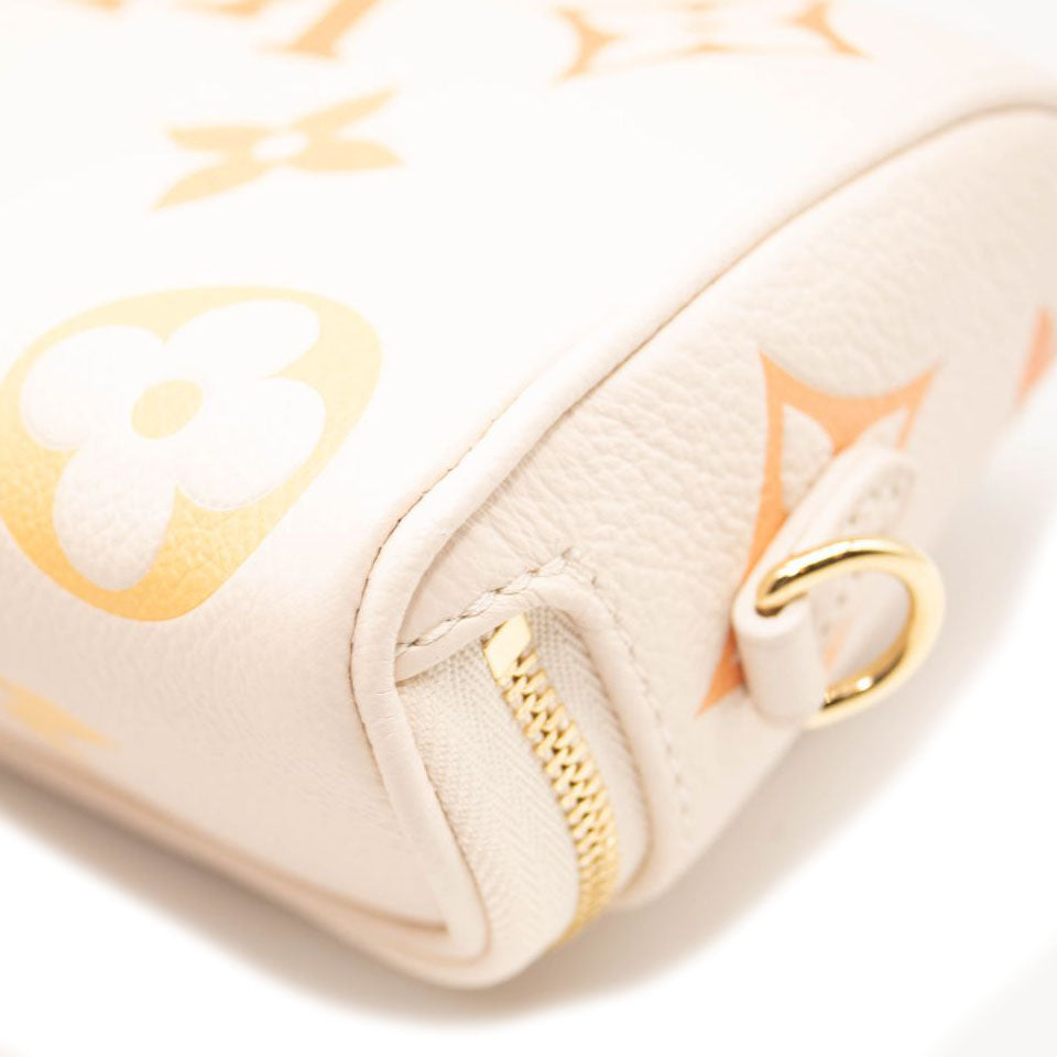 NEW Louis Vuitton Mini Bumbag Leather Natural Giant Embossed