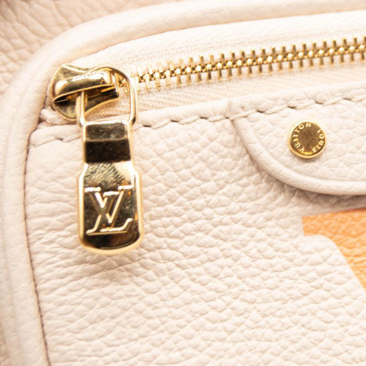 NEW Louis Vuitton Mini Bumbag Leather Natural Giant Embossed