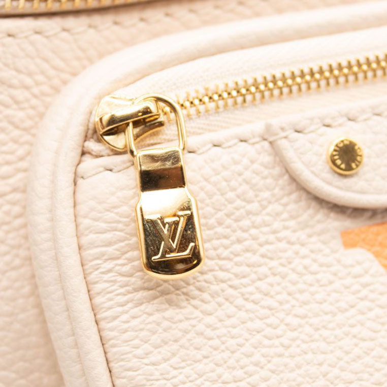 NEW Louis Vuitton Mini Bumbag Leather Natural Giant Embossed