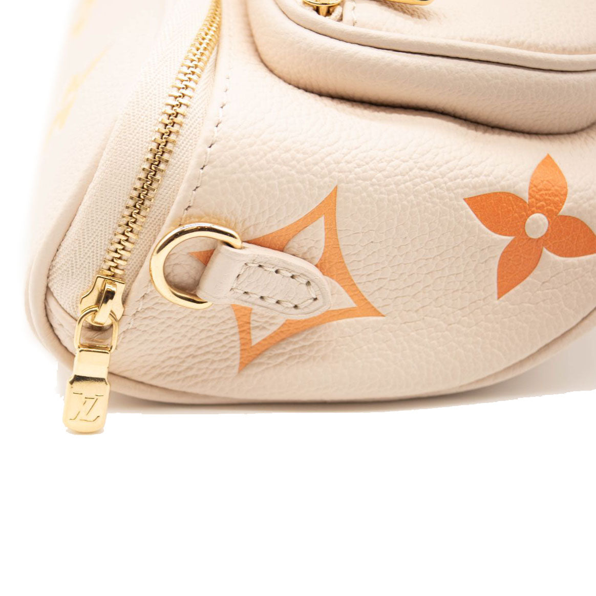 NEW Louis Vuitton Mini Bumbag Leather Natural Giant Embossed