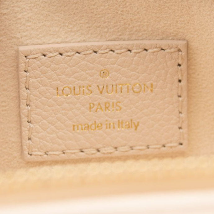NEW Louis Vuitton Mini Bumbag Leather Natural Giant Embossed