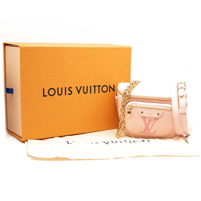 NEW Louis Vuitton Mini Bumbag Leather Pink Giant Embossed