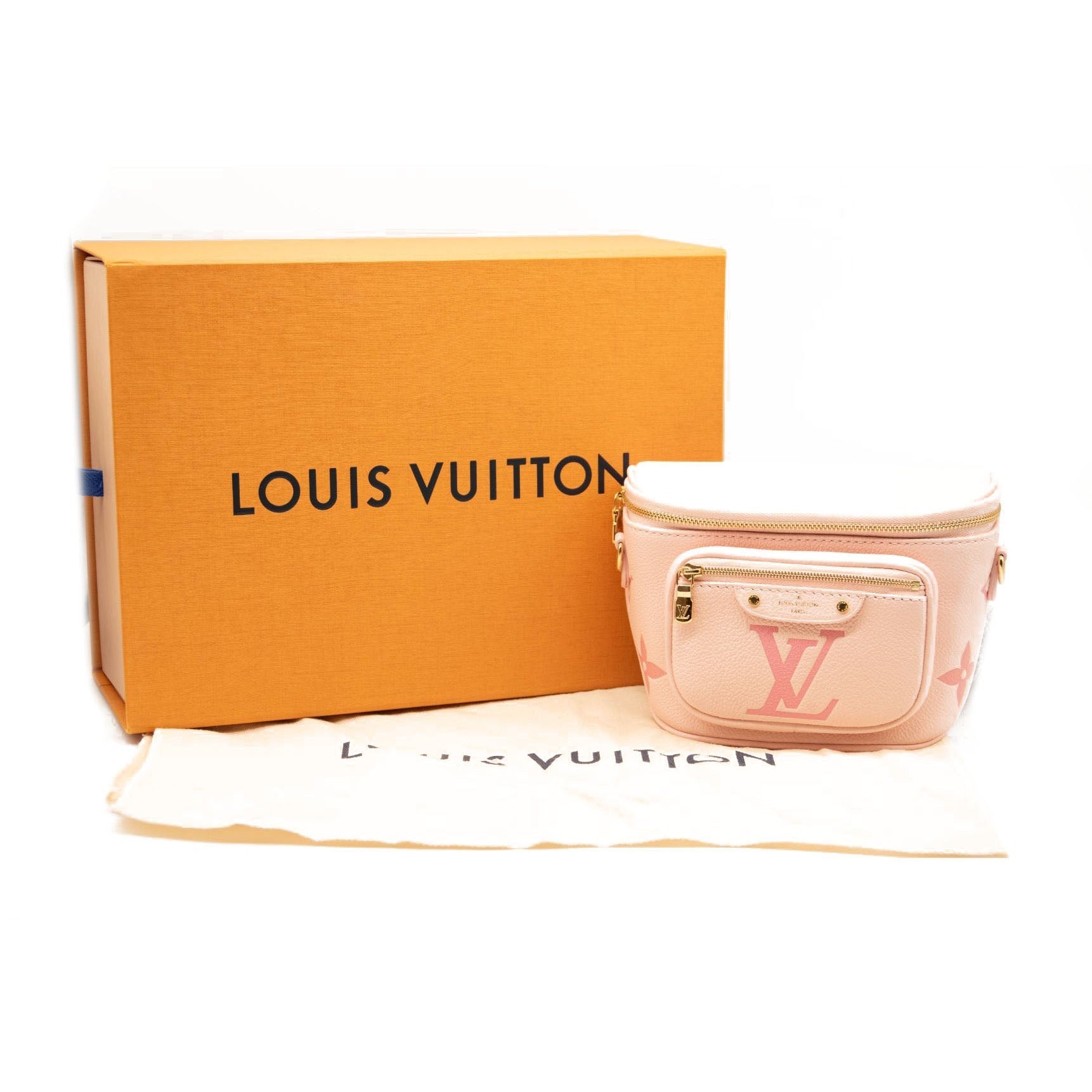 LOUIS VUITTON store bag, box, dust bag and authentication envelope