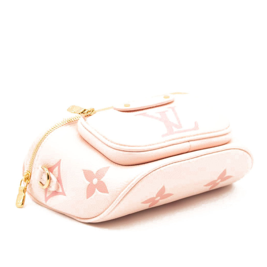 NEW Louis Vuitton Mini Bumbag Leather Pink Giant Embossed