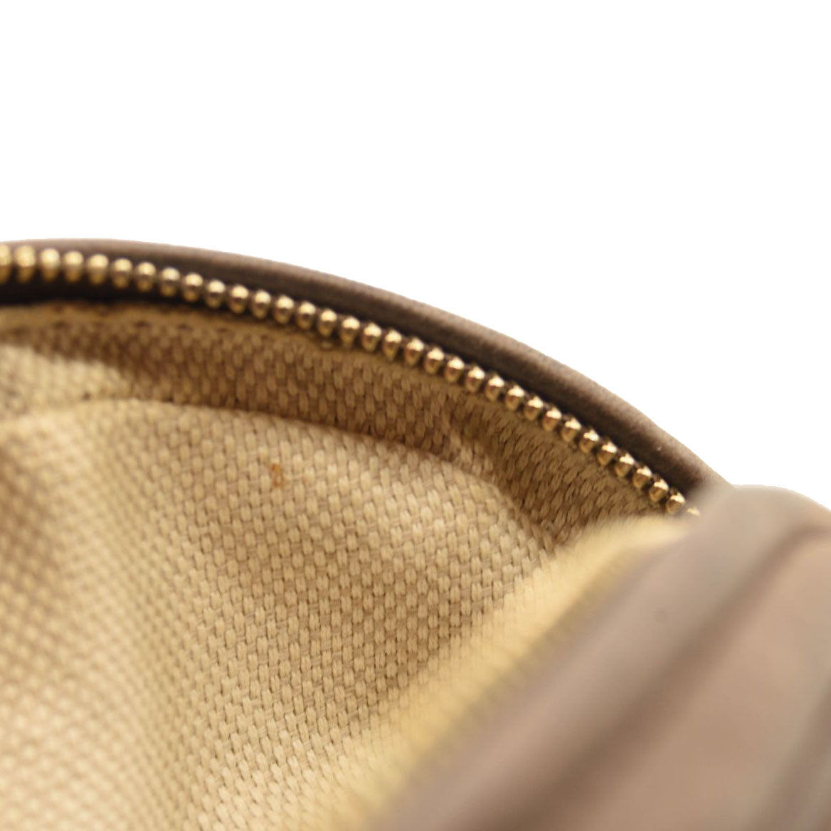 GUCCI Pebbled Calfskin Mini Soho Chain Bag Camelia