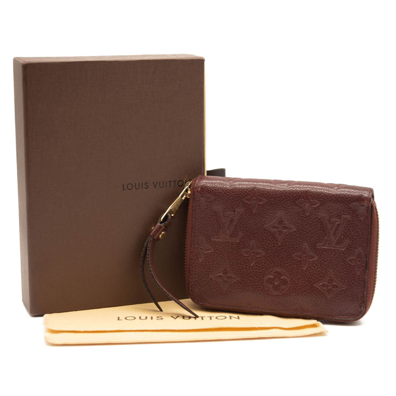Louis Vuitton Empreinte Zippy Coin Purse Burgundy