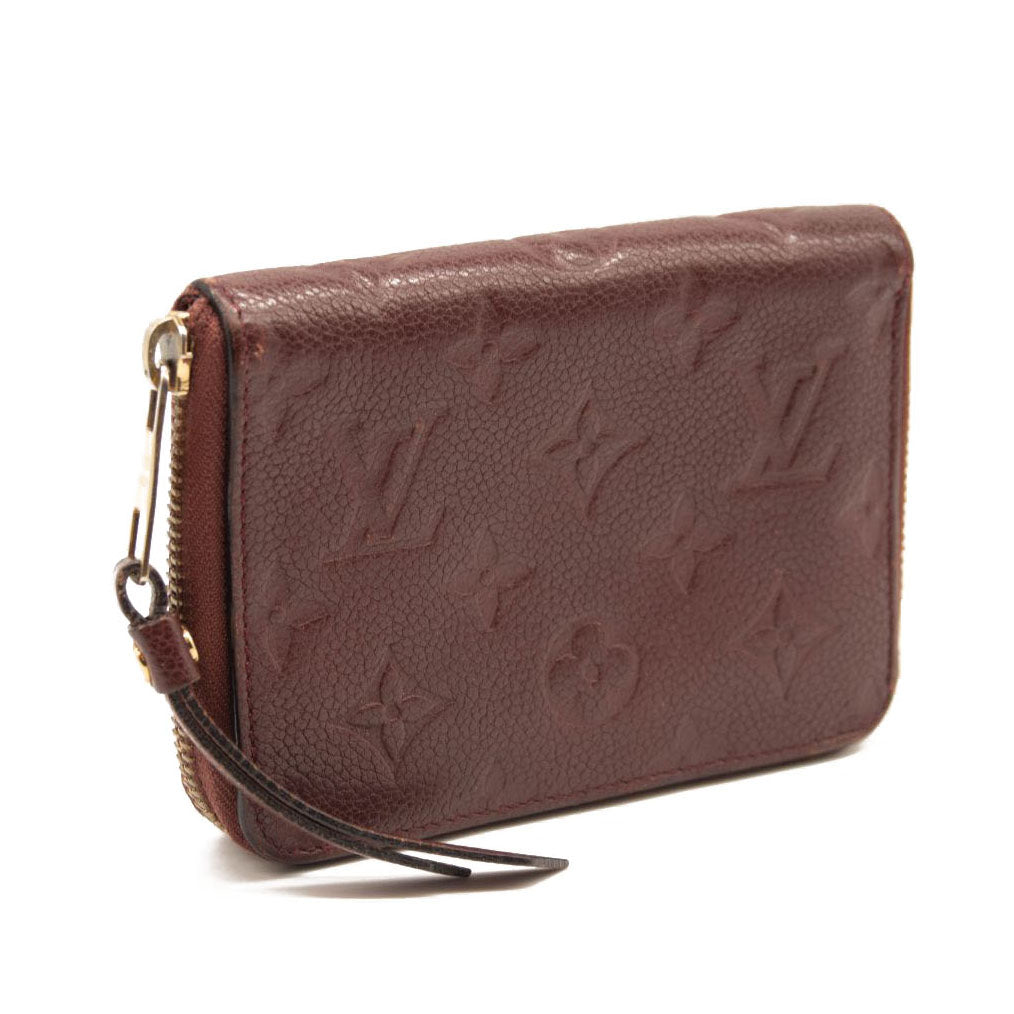 Louis Vuitton Empreinte Zippy Coin Purse Burgundy