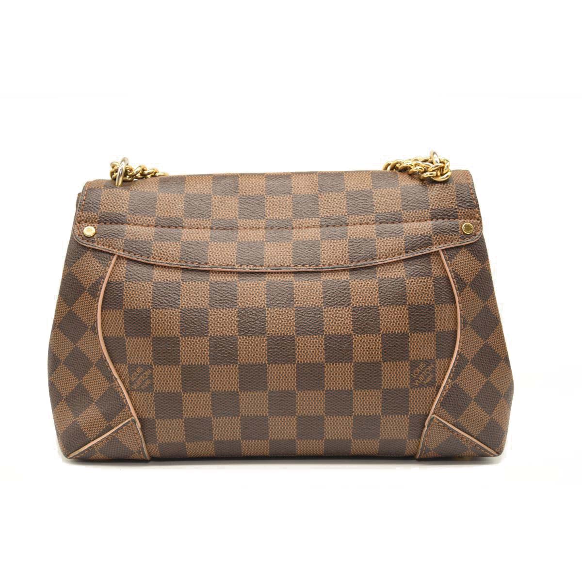 LOUIS VUITTON Damier Ebene Caissa Clutch in Rose Ballerine