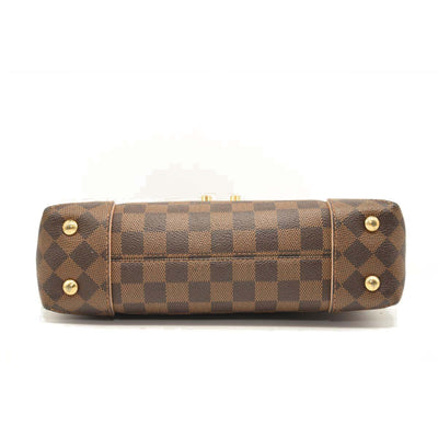 LOUIS VUITTON Damier Ebene Caissa Clutch in Rose Ballerine