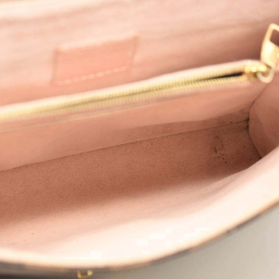 LOUIS VUITTON Damier Ebene Caissa Clutch in Rose Ballerine