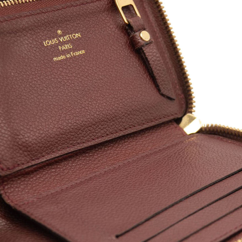 Louis Vuitton Empreinte Zippy Coin Purse Burgundy