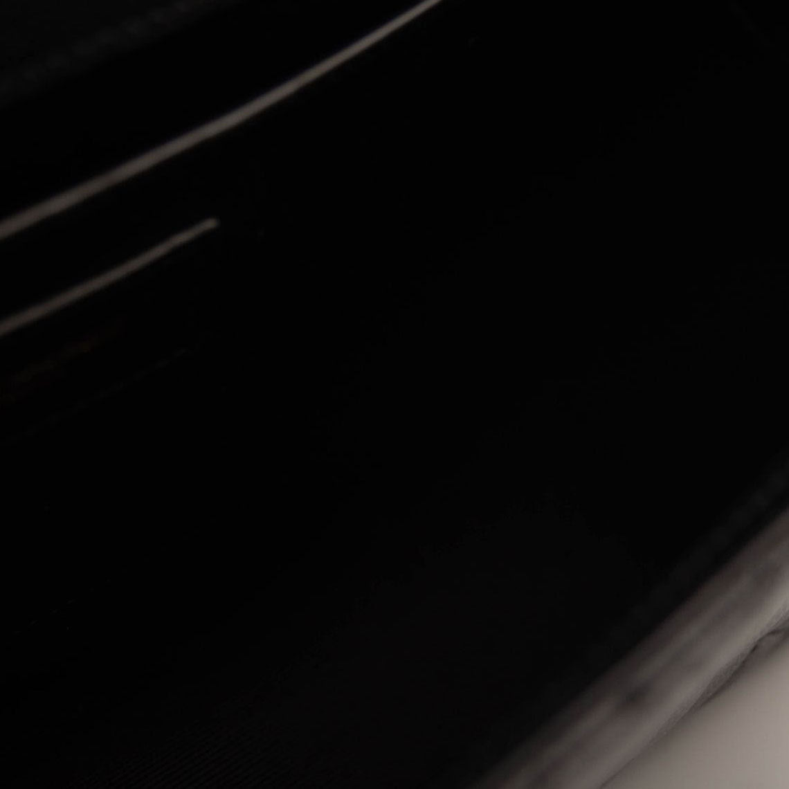 NEW Saint Laurent Grain De Poudre Textured Mixed Matelasse Triquilt Medium Monogram Satchel Black