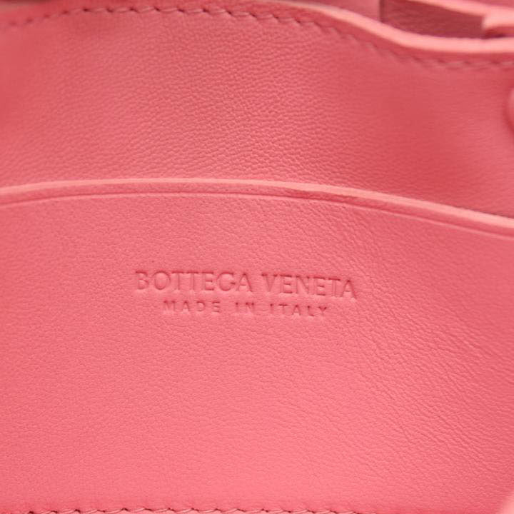 NEW BOTTEGA VENETA Lambskin Maxi Intrecciato Extra Mini Cassette Crossbody Bag Bon Bon