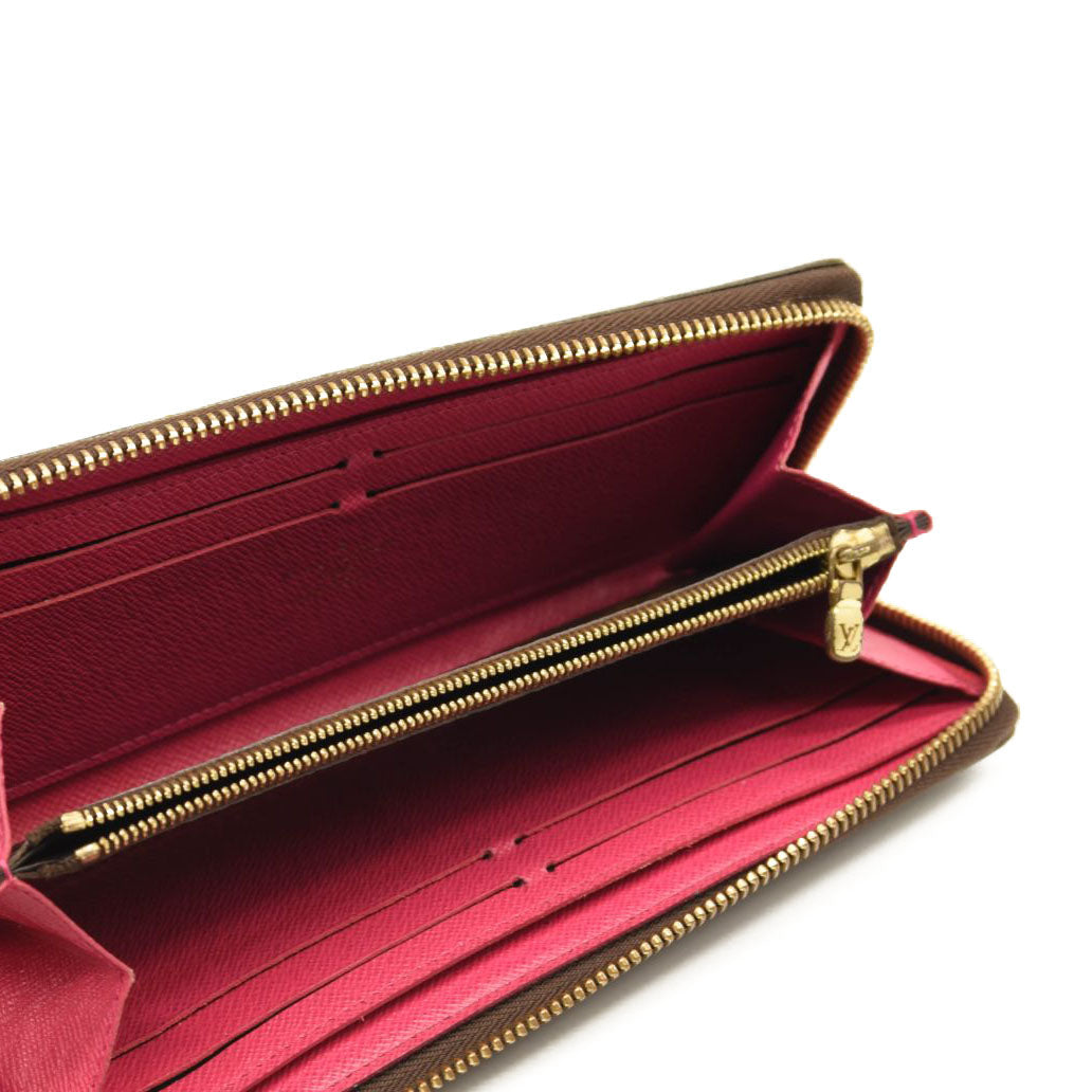 LOUIS VUITTON Monogram Clemence Wallet Hot Pink
