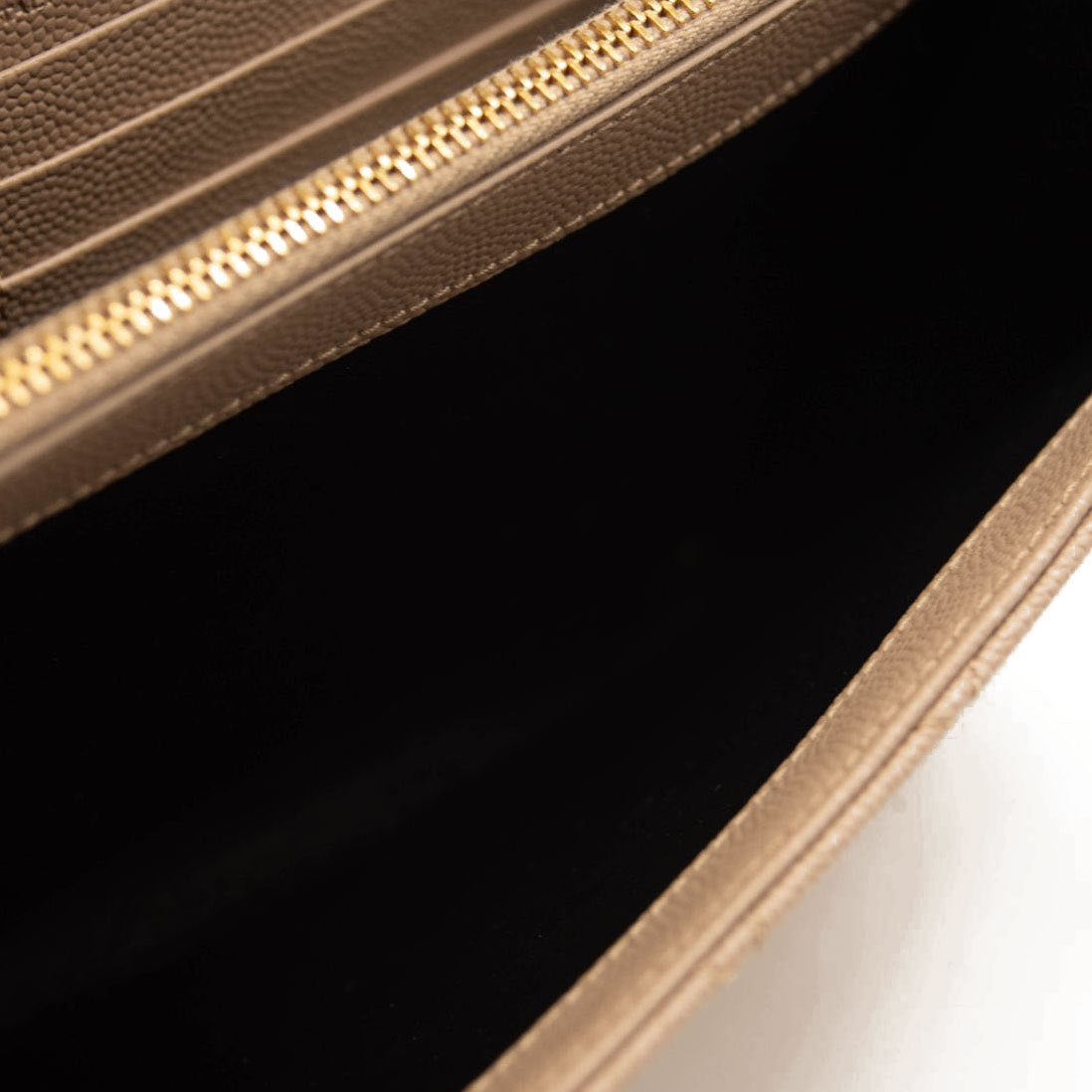 NEW Saint Laurent Envelope Wallet On Chain Bag Mixed Matelasse Beige