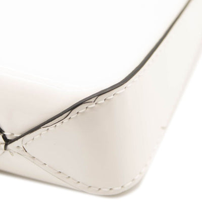 NEW Christian Louboutin White Small Hot Chick Leather Baguette Bag