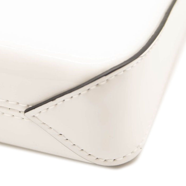 NEW Christian Louboutin White Small Hot Chick Leather Baguette Bag