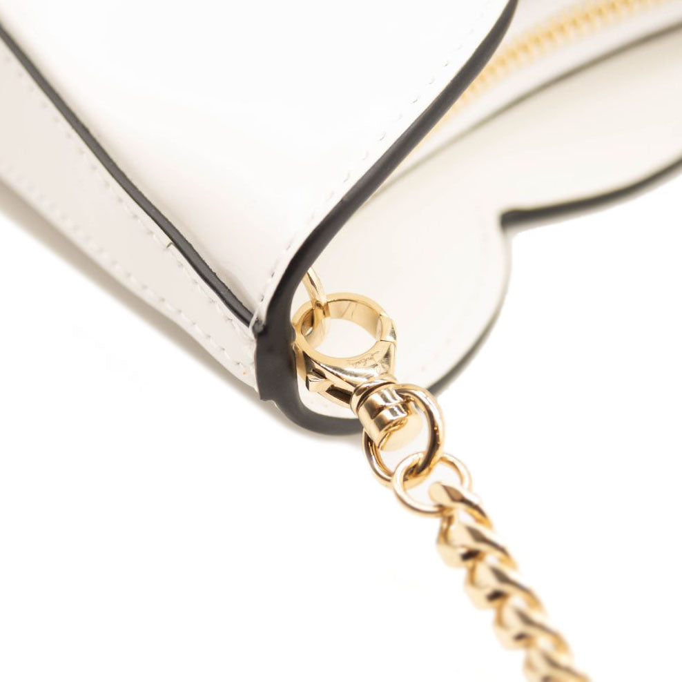 NEW Christian Louboutin White Small Hot Chick Leather Baguette Bag