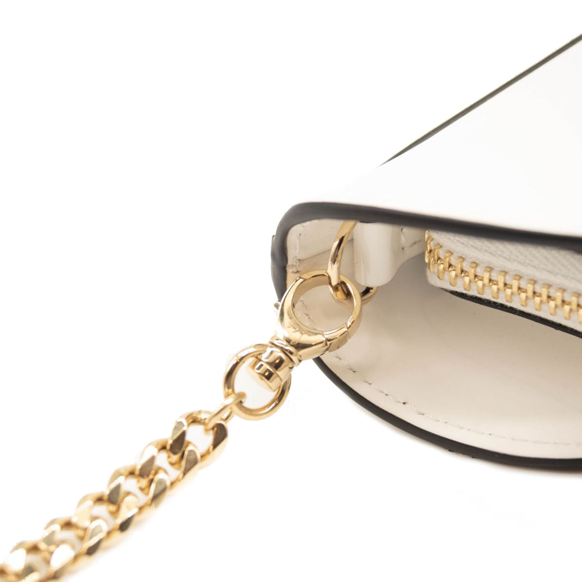 NEW Christian Louboutin White Small Hot Chick Leather Baguette Bag