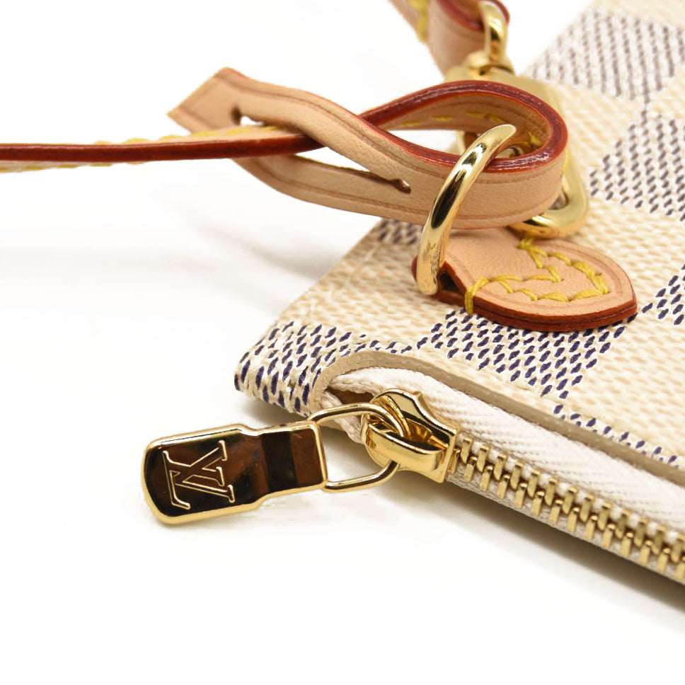 LOUIS VUITTON Damier Azur Nautical Neverfull MM GM Pochette