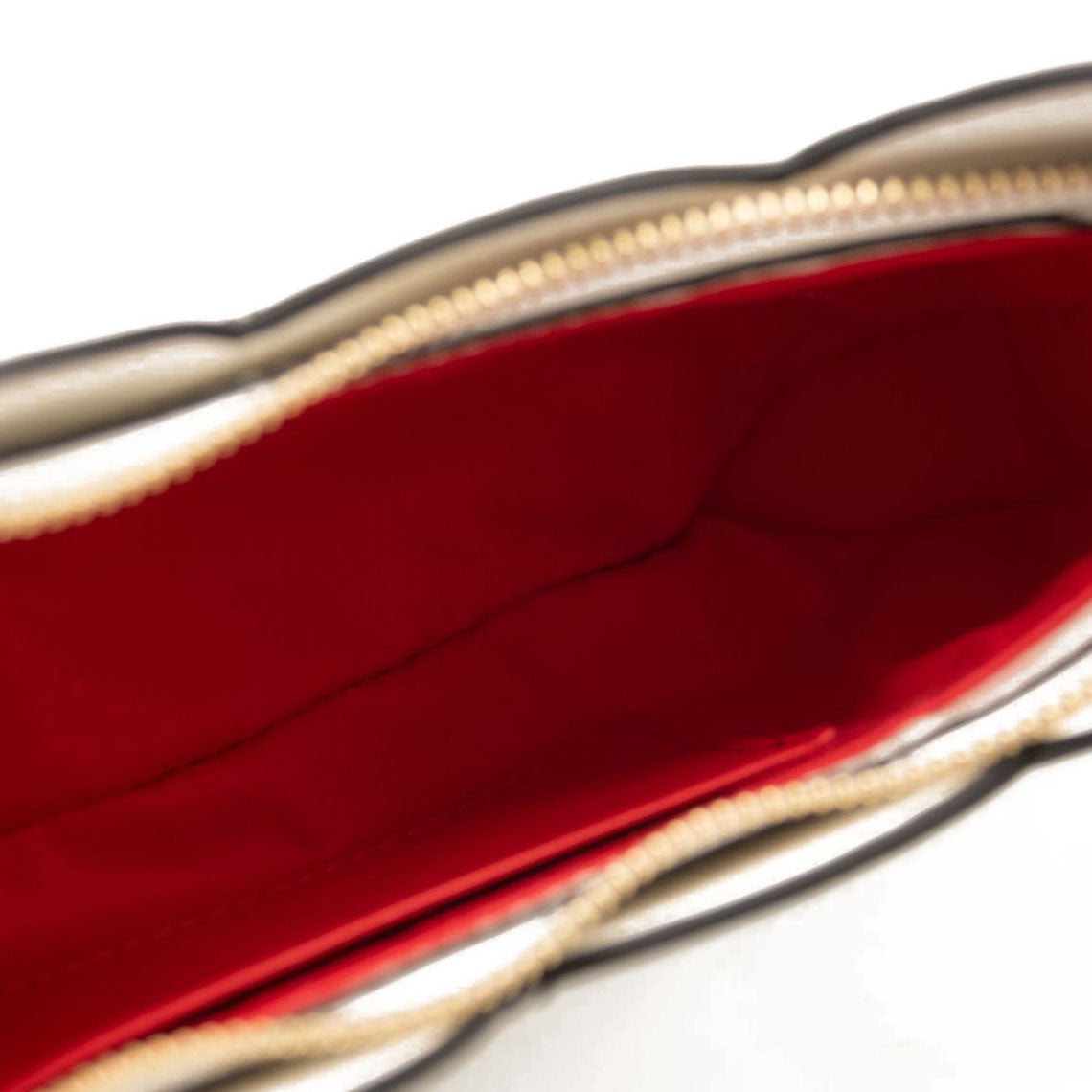 NEW Christian Louboutin White Small Hot Chick Leather Baguette Bag