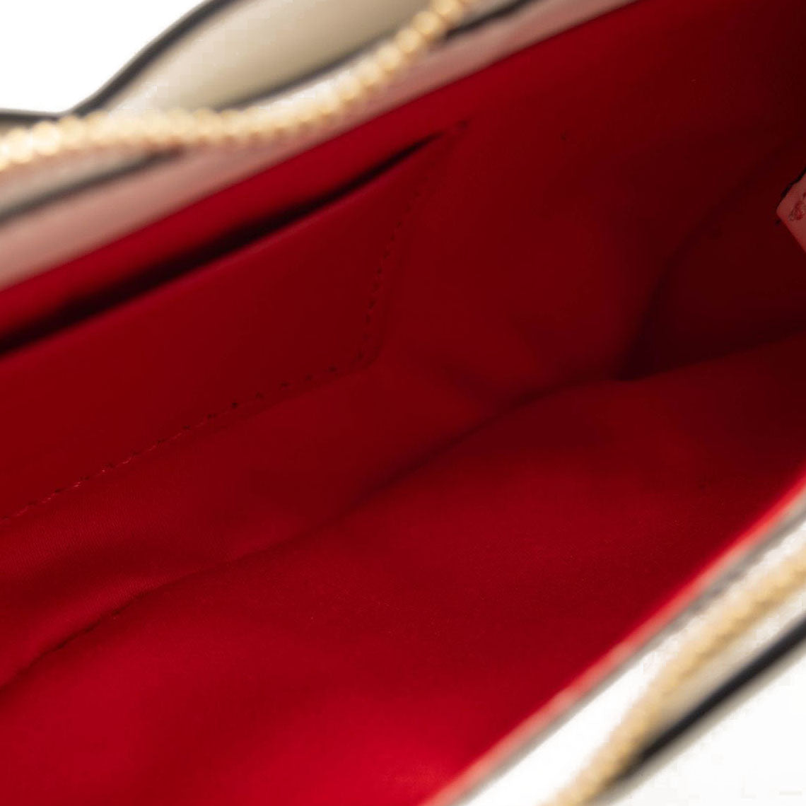 NEW Christian Louboutin White Small Hot Chick Leather Baguette Bag