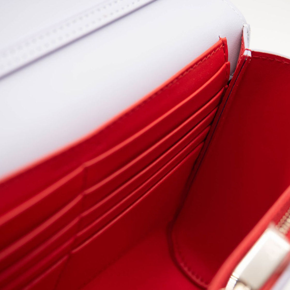 NEW Christian Louboutin Paloma Empire Maxi Spike Trim Clutch Skylight