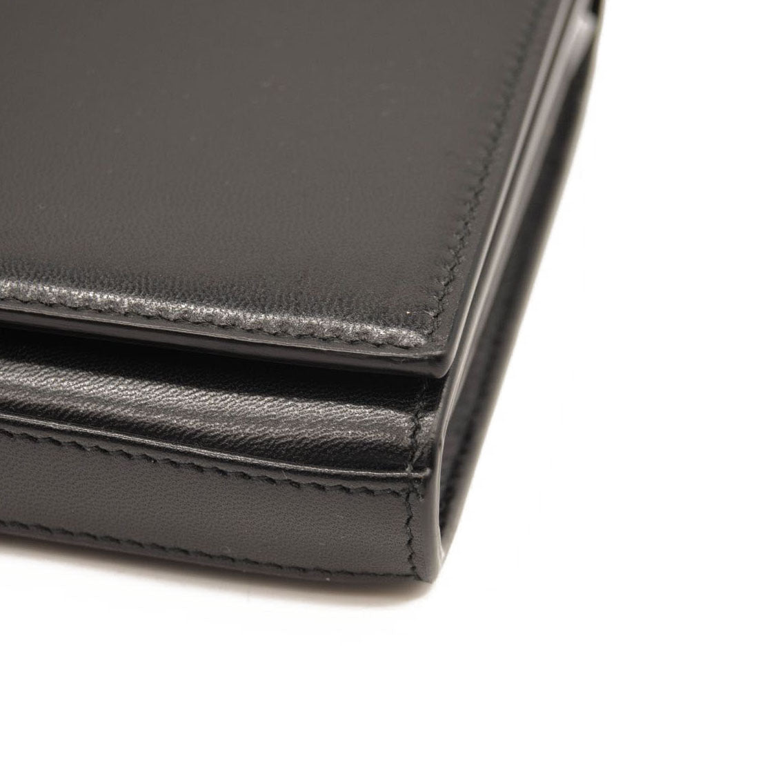 NEW Saint Laurent Monogram Cassandra Tri Metal Chain Wallet Bag WOC