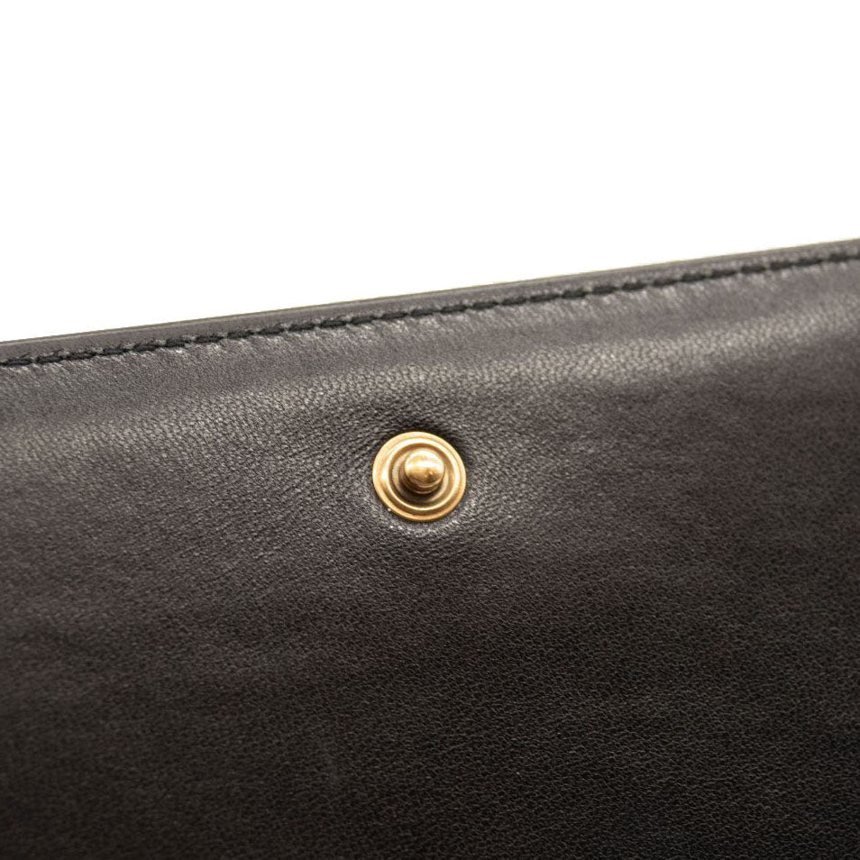 NEW Saint Laurent Monogram Cassandra Tri Metal Chain Wallet Bag WOC