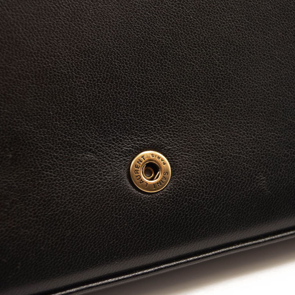 NEW Saint Laurent Monogram Cassandra Tri Metal Chain Wallet Bag WOC