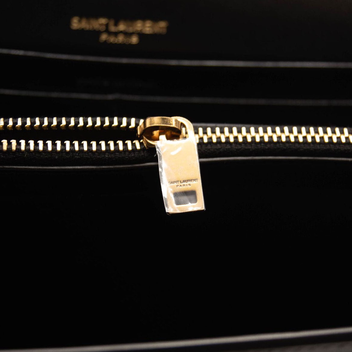 NEW Saint Laurent Monogram Cassandra Tri Metal Chain Wallet Bag WOC