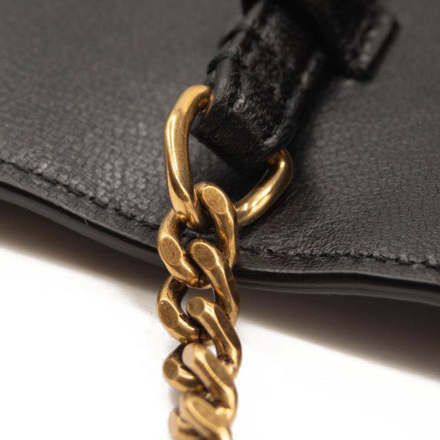 NEW Saint Laurent Monogram Cassandra Tri Metal Chain Wallet Bag WOC