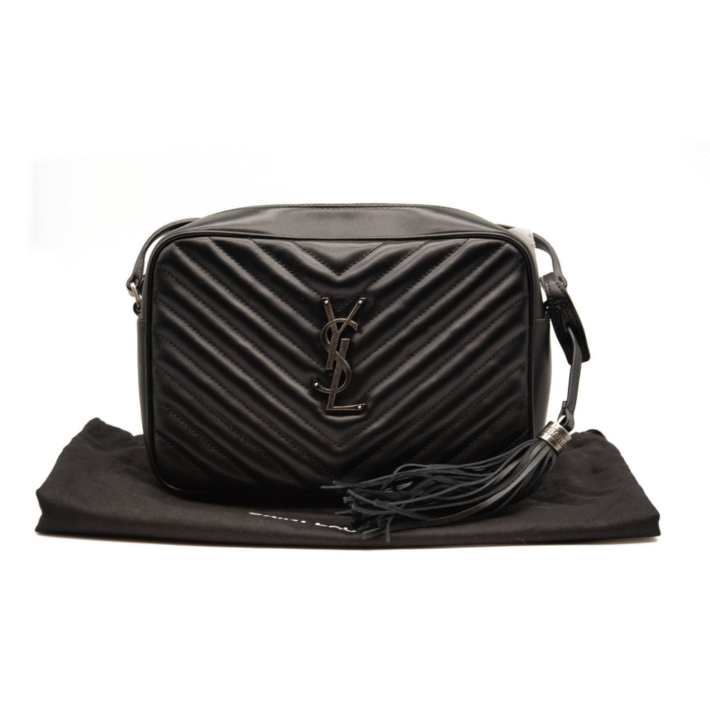 Saint Laurent Small Sade Tube Bag in Quilted Lambskin White - MyDesignerly
