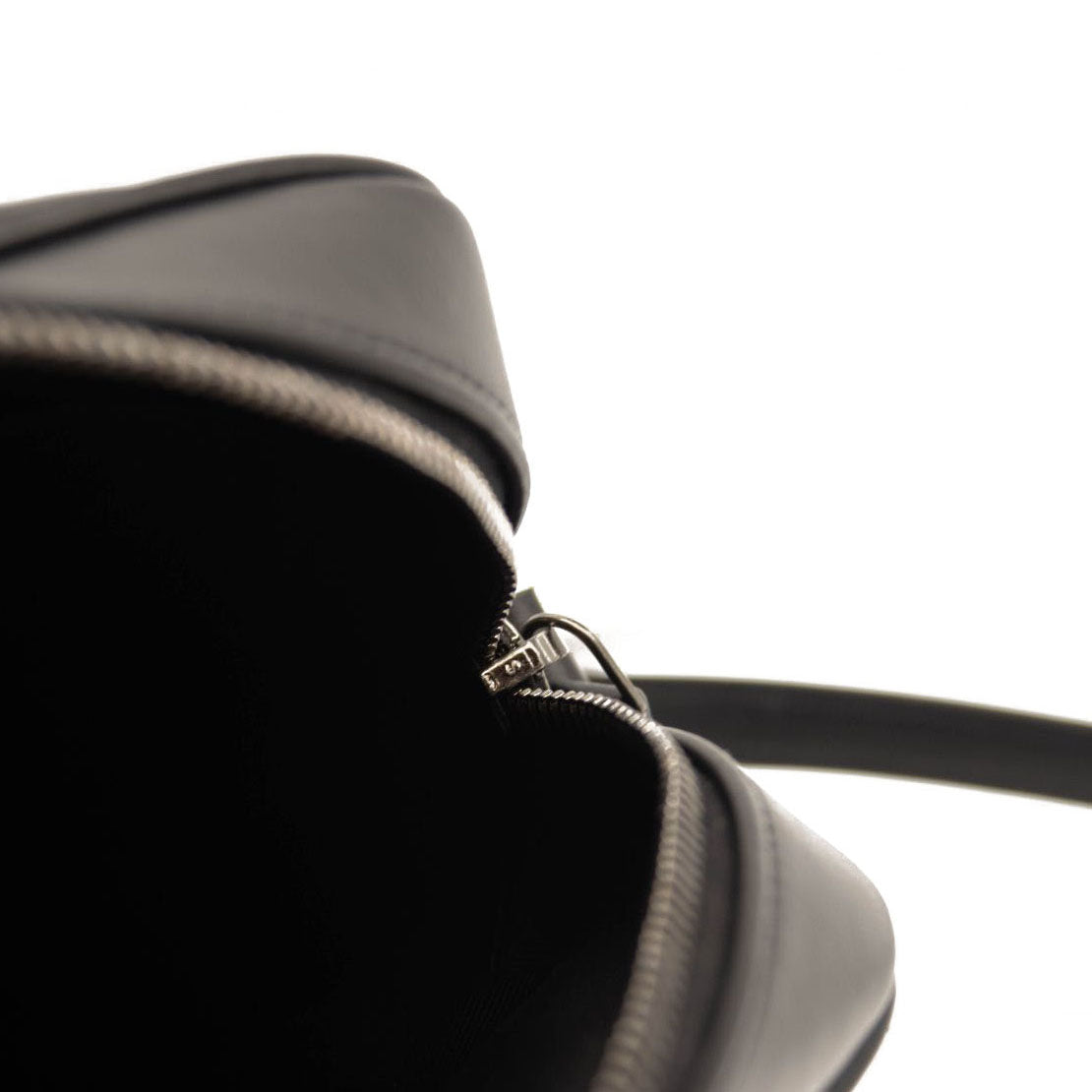 NEW Saint Laurent Lou Camera Medium Zip Leather Shoulder Bag Silver