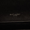 NEW SAINT LAURENT Grain De Poudre Textured Mixed Matelasse Triquilt Small Monogram Satchel Black