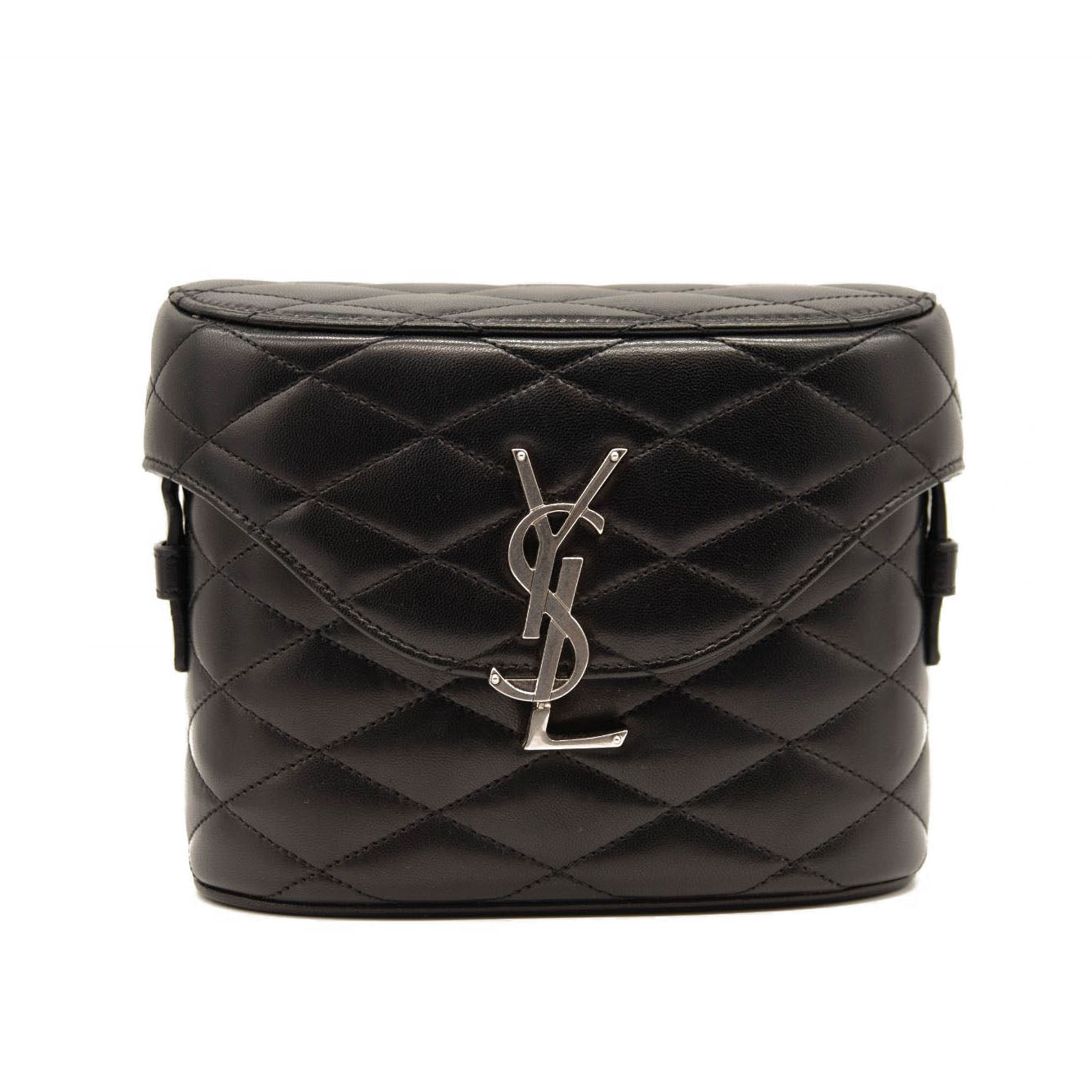 NEW Saint Laurent June Quilted Leather Binocular Bag