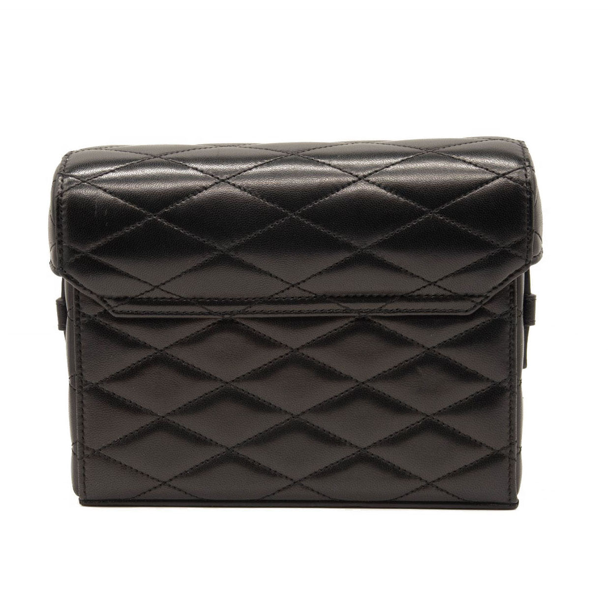 NEW Saint Laurent June Quilted Leather Binocular Bag