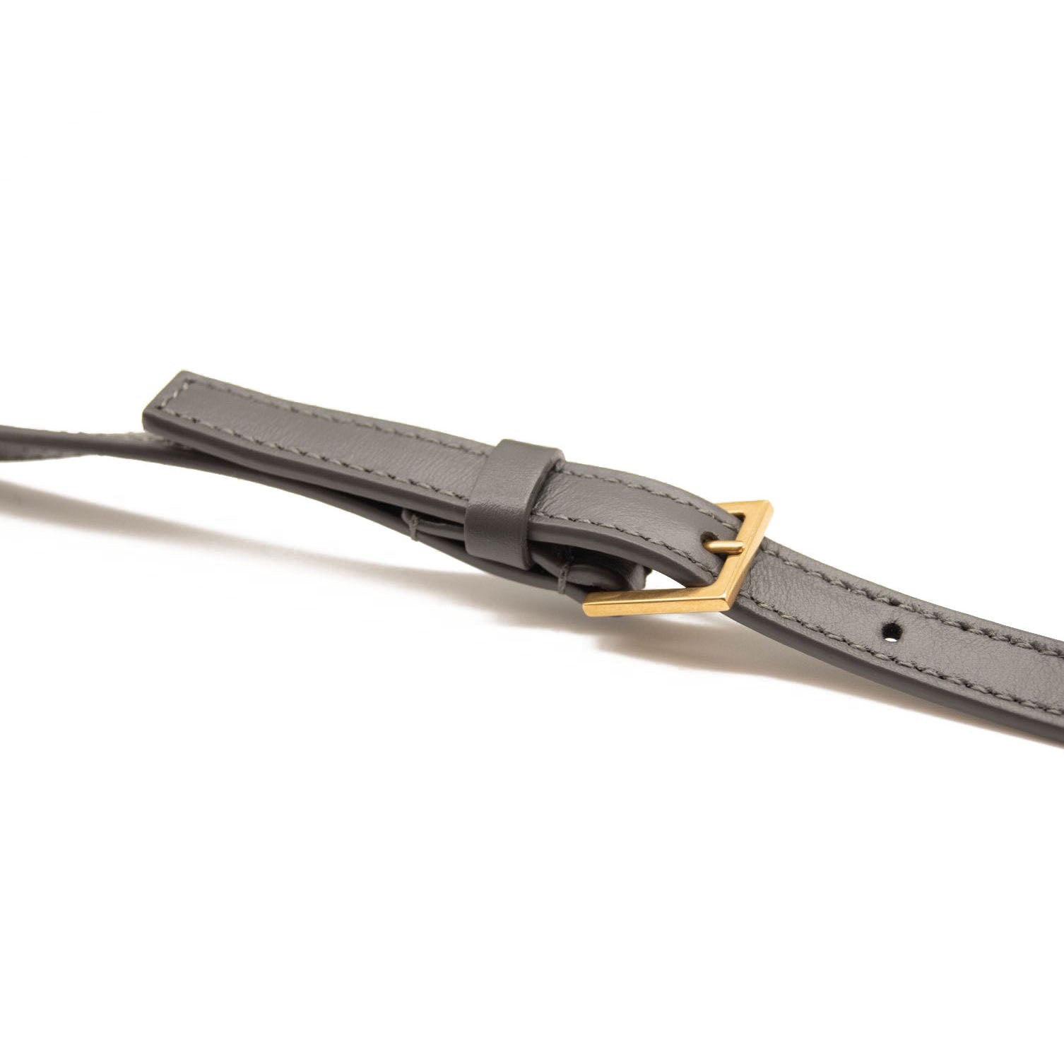 NEW Saint Laurent Grey Matelasse Leather Medium Monogram Lou Camera Crossbody Bag