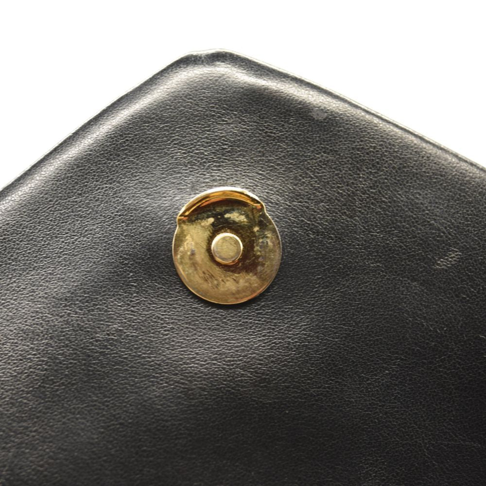 SAINT LAURENT Calfskin Y Quilted Monogram Medium Loulou Chain Satchel Black