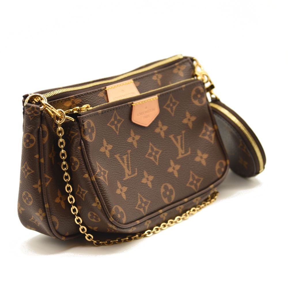 LOUIS VUITTON Monogram Multi Pochette Accessories Kaki