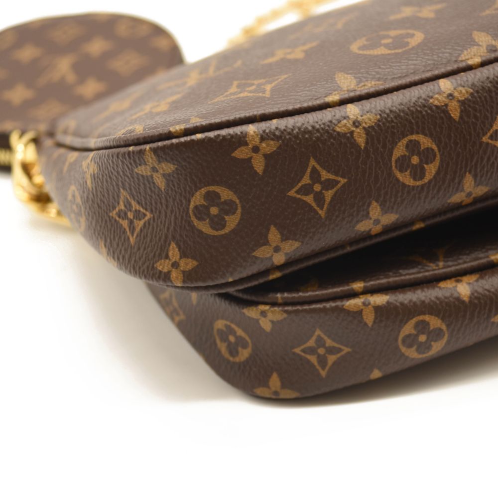 LOUIS VUITTON Monogram Multi Pochette Accessories Kaki