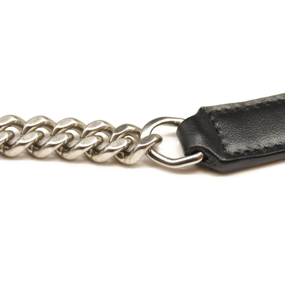 NEW SAINT LAURENT Calfskin Y Quilted Monogram Medium Loulou Chain Satchel Black