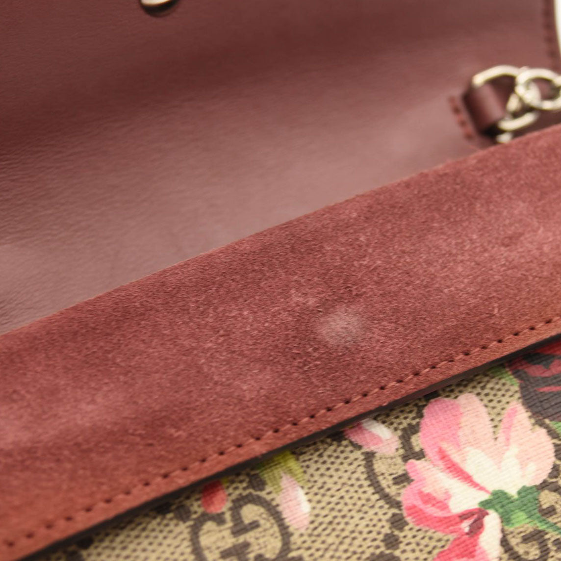 GUCCI GG Supreme Monogram Blooms Super Mini Dionysus Shoulder Bag Beige Multicolor Dry Rose