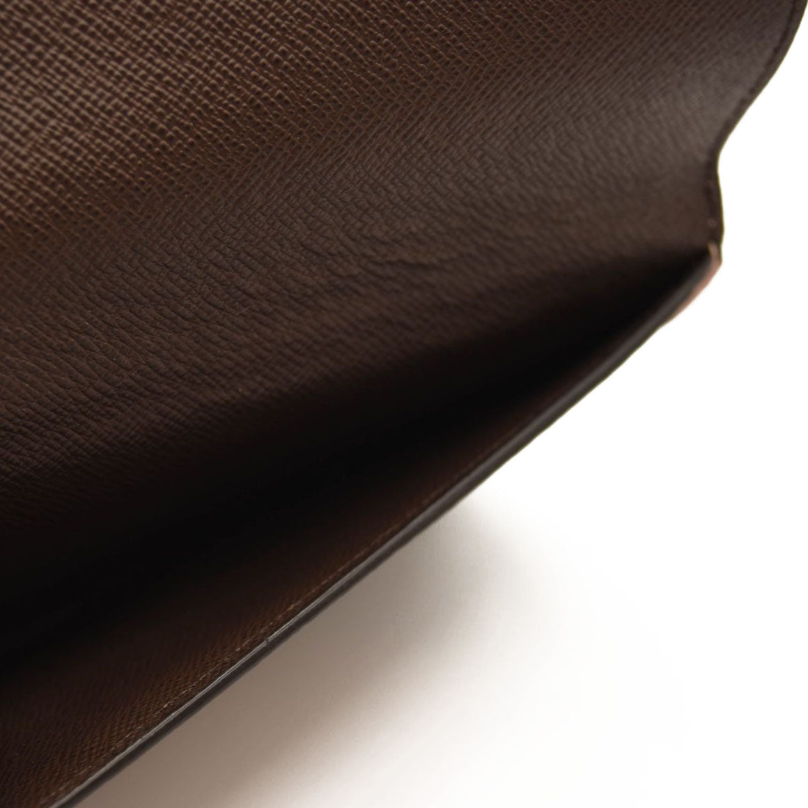 LOUIS VUITTON Damier Ebene Normandy Compact Wallet Pink