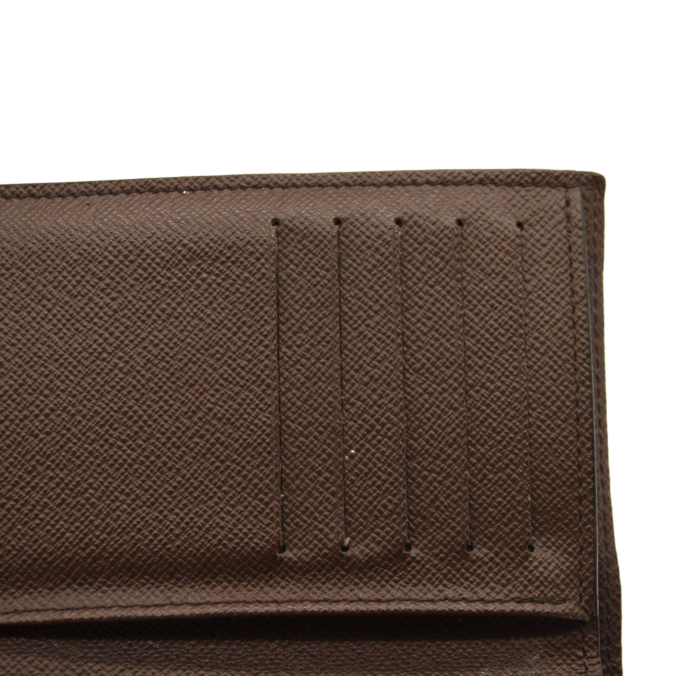 LOUIS VUITTON Damier Ebene Normandy Compact Wallet Pink