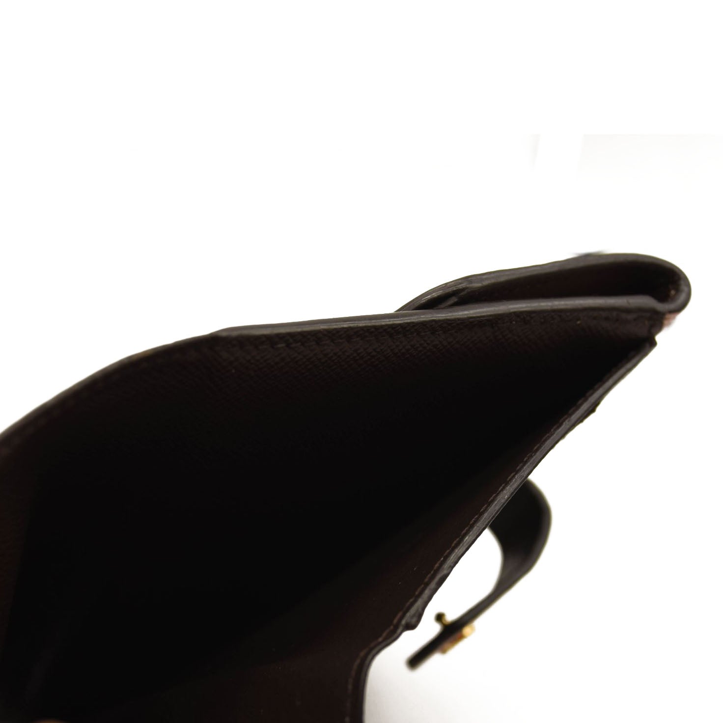 LOUIS VUITTON Damier Ebene Normandy Compact Wallet Pink