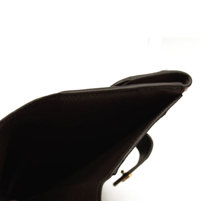 LOUIS VUITTON Damier Ebene Normandy Compact Wallet Pink