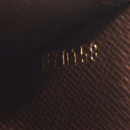 LOUIS VUITTON Damier Ebene Normandy Compact Wallet Pink