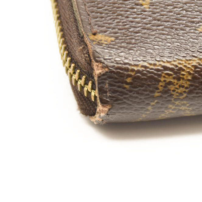 Louis Vuitton Monogram Zippy Wallet Brown Interior